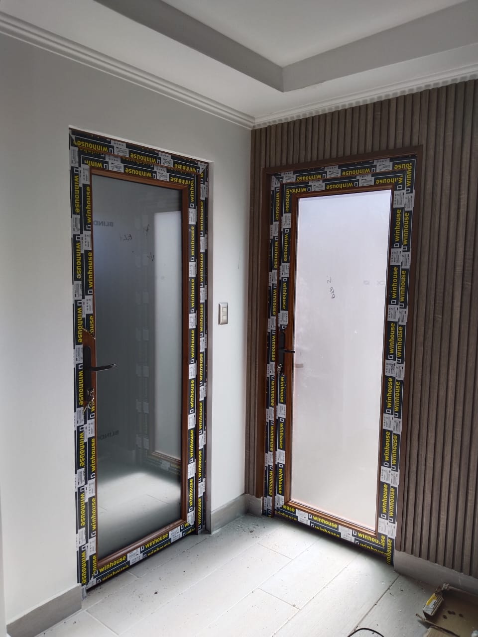 Ventana con marco PVC